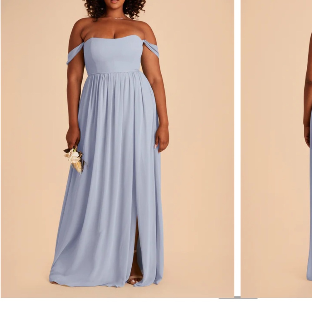 Birdy Grey Dusty Blue Chiffon August convertible dress